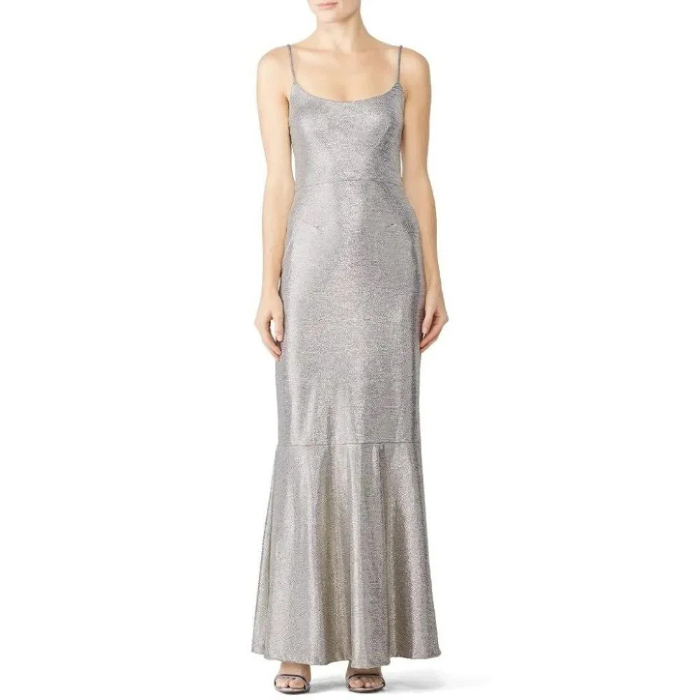 Hutch Silver Cameron Formal Maxi Gown $448 - Picture 3 of 9